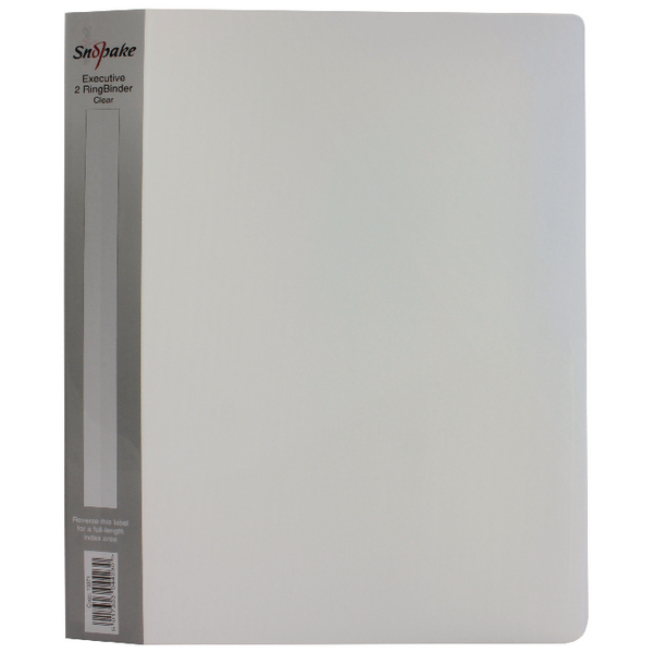 Snopake Executive Ringbinder A4 25mm Clear