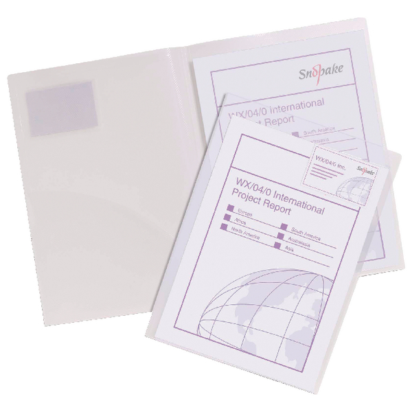 Snopake Twin File Transparent Clear [Pack of 5]