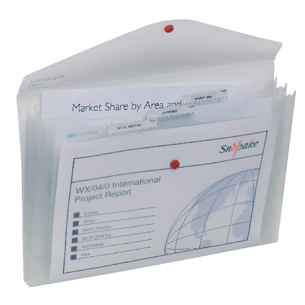 Snopake Polyfile Trio Classic Clear [Pack of 5]