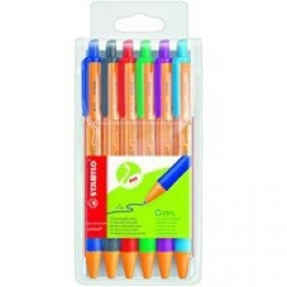 Stabilo Pointball Pen Assorted [Pack of 6]