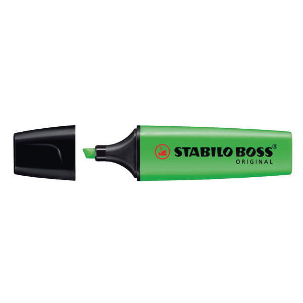Stabilo BOSS Original Highlighters Green [Pack of 10]