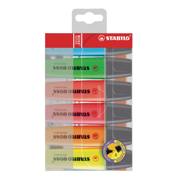 Stabilo BOSS Original Highlighters Assorted [Pack of 6]