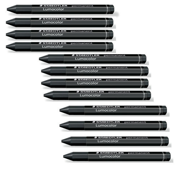 Staedtler Omnigraph Crayon Black [Pack of 12]