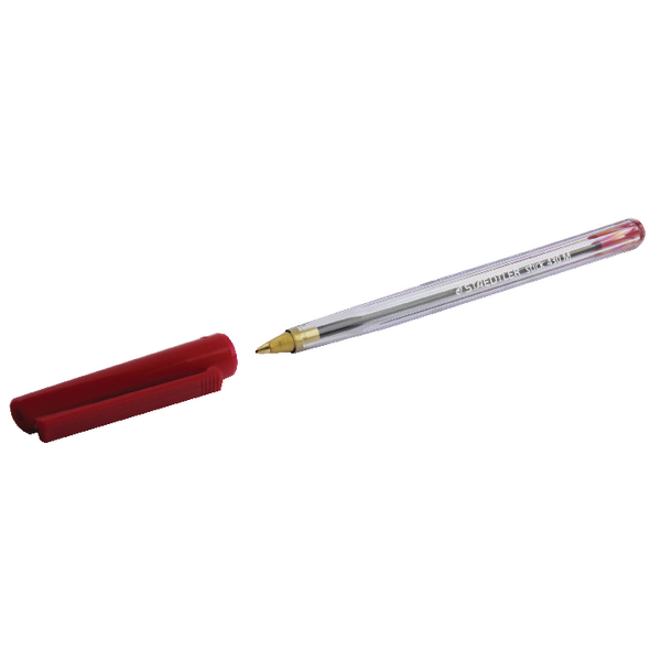 Staedtler Stick Ball Pen Medium Red 430 [Pack of 10]