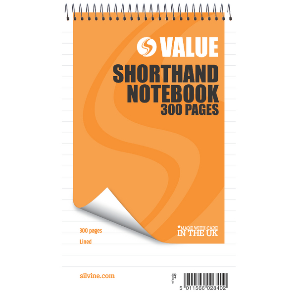 Silvine Shorthand Book 5x8 Inches [Pack of 6]