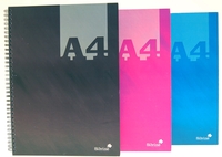 Silvine A4 Hardback Wirebound Notebook Assorted [Pack of 6] alternative image 1