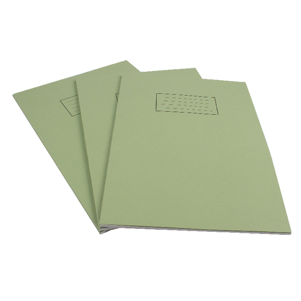 Silvine A4 Exercise Books 80 Pages Green [Pack of 10]
