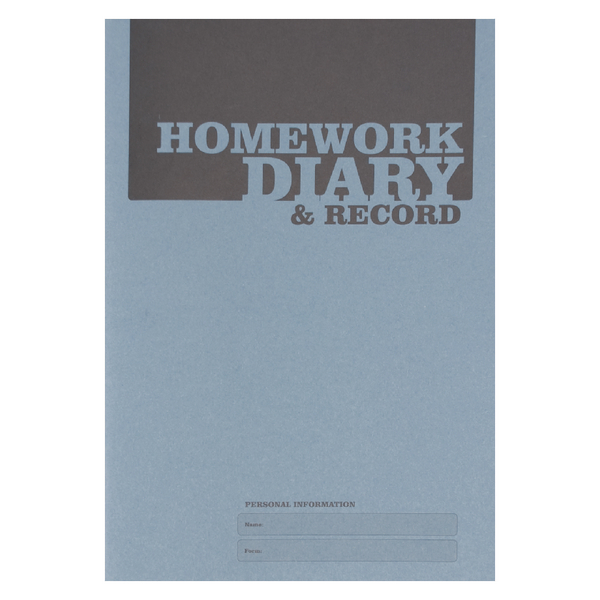 Silvine Homework Diary A5 Blue [Pack of 20]