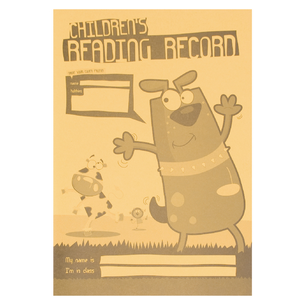 Silvine Reading Record Children A5 Yellow [Pack of 25]