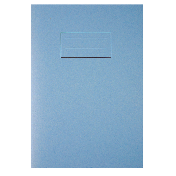 Silvine Tough Shell Exercise Book A4 Feint Ruled with Margin Blue [Pack of 25]