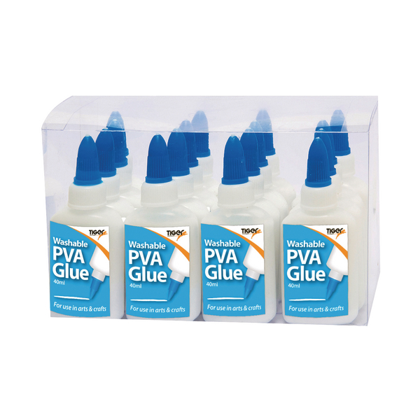 Tiger PVA Glue 40g Bottle [Pack of 16] 301559