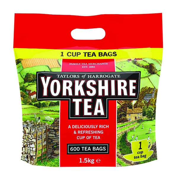 Yorkshire 1 Cup Tea Bags [Pack of 600] 1108