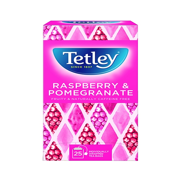 Tetley Raspberry and Pomegranate Tea Bags [Pack of 25] 1580A | A07969