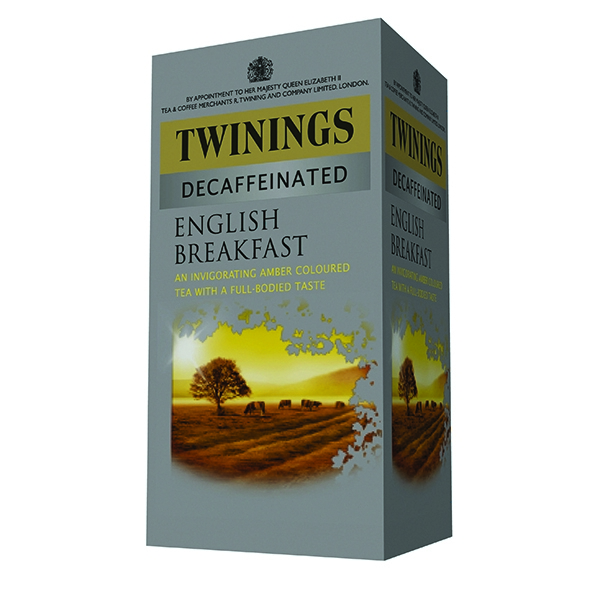 Twinings English Breakfast Decaffeinated Envelopes Tea Bags [Pack of 20