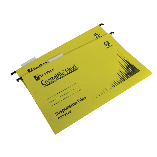 Crystal File Standard Foolscap Yellow [Pack of 50]