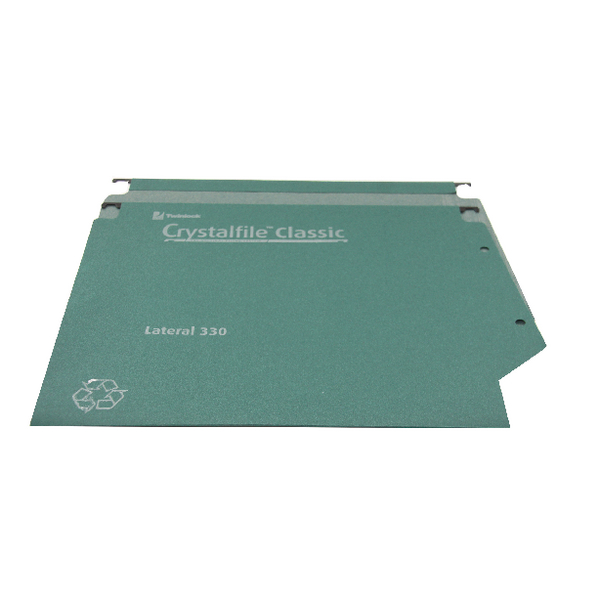 CrystalFile Lateral Files 330mm 50mm Green [Pack of 25]