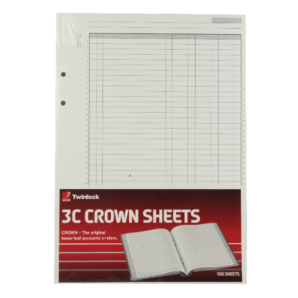 Twinlock Crown 3C Treble Cash Refill [Pack of 100]