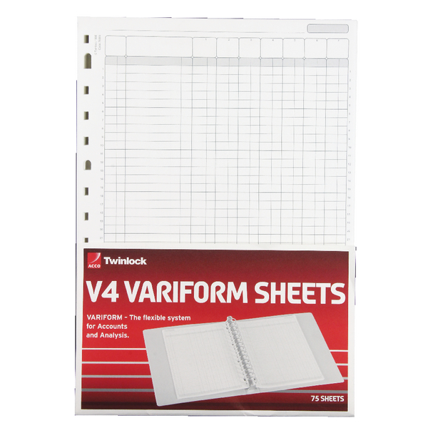 Variform V4 7 Column Cash Refill [Pack of 75]