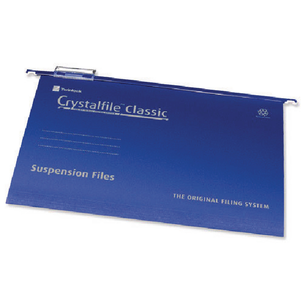 CrystalFile A4 Complete Suspension Files Blue [Pack of 50]
