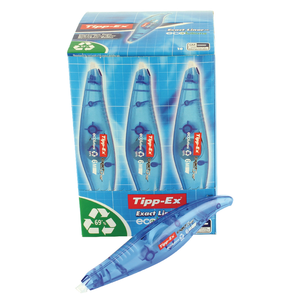 Tipp-Ex Exact Liner Correction Tape Pen [Pack of 10]