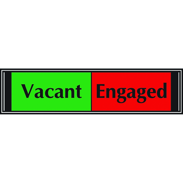 Sliding Sign Vacant and Engaged