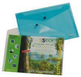 Seco Heavy Duty Polypropylene Wallet Clear [Pack of 5]