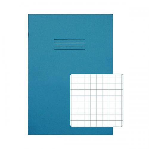 Rhino Exercise Book 10mm Square 80 Pages A4 Light Blue [Pack of 50]