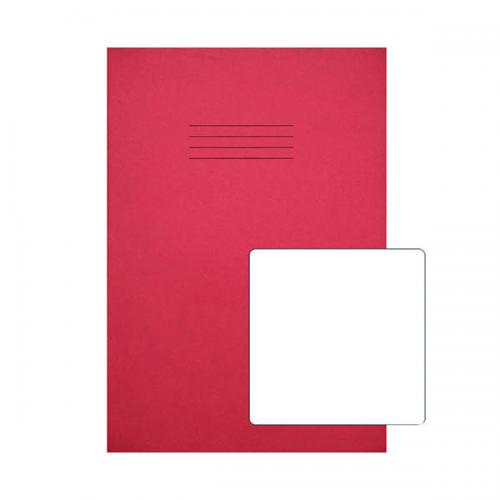 Rhino Exercise Book Plain 80 Pages A4-Plus Red [Pack of 50]