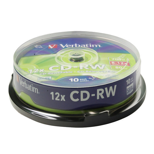 Verbatim CD-RW DataLife Plus [Spindle of 10]