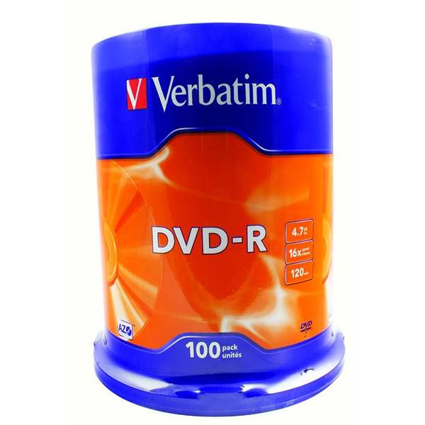 Verbatim DVD-R 16x [Spindle of 100]
