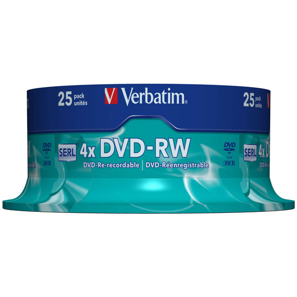 Verbatim DVD-RW 4x Silver [Spindle of 25]