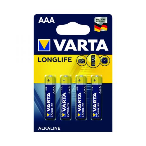 Varta Longlife AAA Battery [Pack of 4]