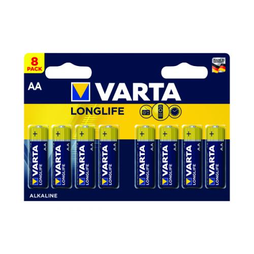 Varta Longlife AA Battery [Pack of 8]