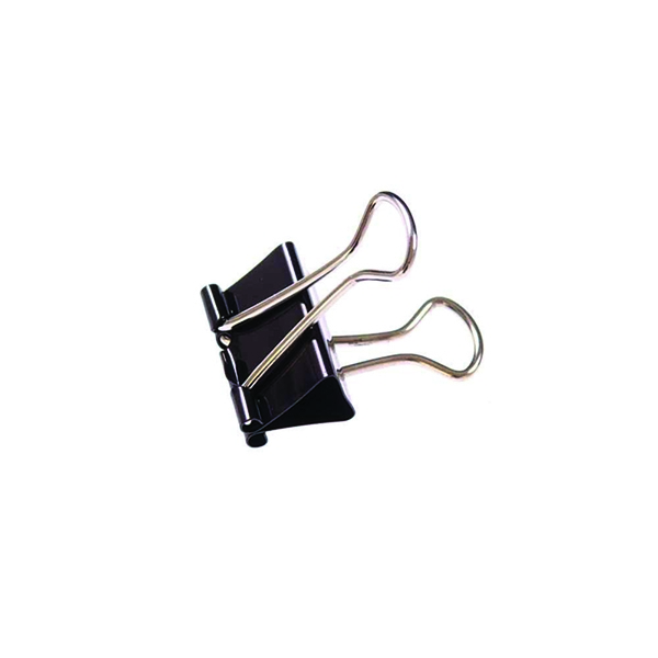 Clipper Foldback Clips 41mm Black [Pack 10]