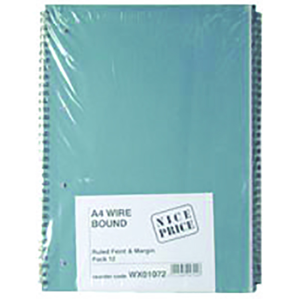 A4 Spiral Pad 80 Leaf [Pack of 12]