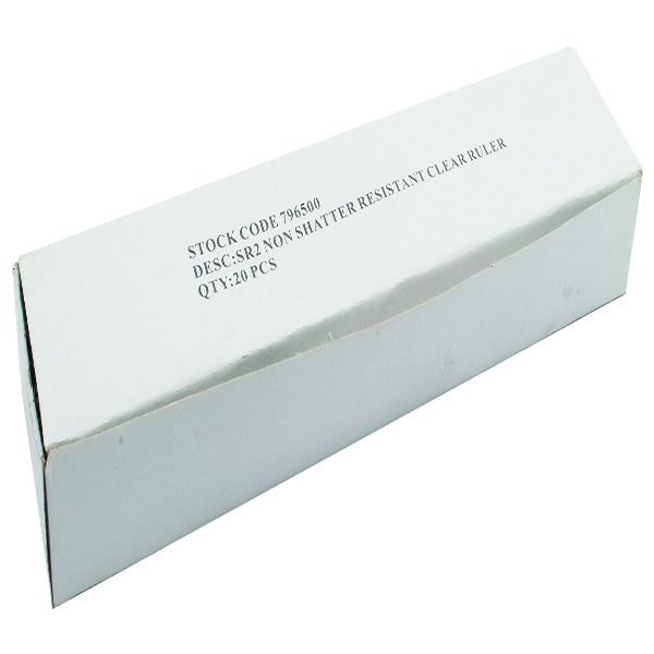 Ruler 30cm Clear [Pack of 20]