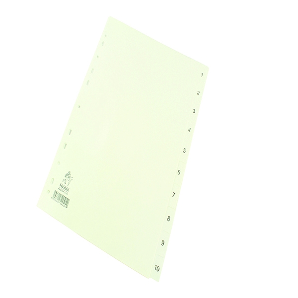 Index A4 1-10 Polypropylene White