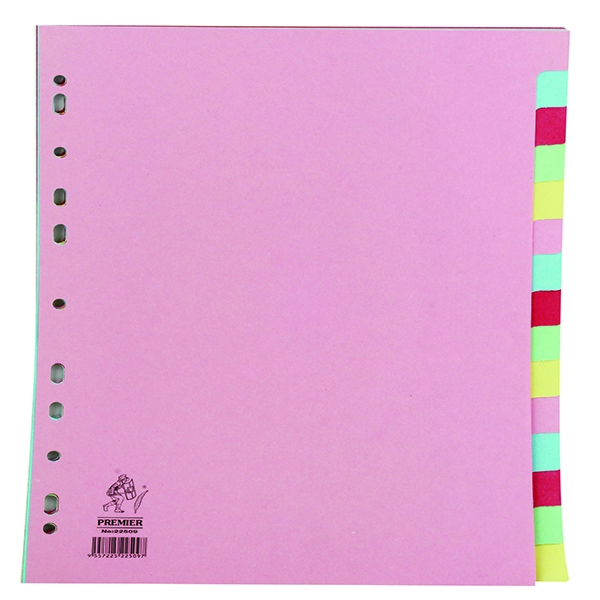 Manilla Dividers A4 15 Part Multicoloured