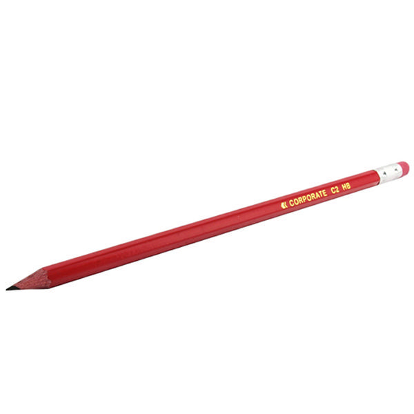 Contract Pencil HB Rubber Tipped [Pack of 12]