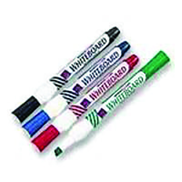 Whiteboard Marker Chisel Assorted [Pack of 4]