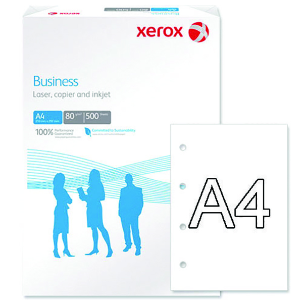 Xerox Paper A4 80g White 4-Hole Punched [Pack of 500]