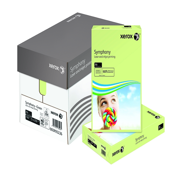 Xerox Symphony A4 160g Pastel Green Card [Pack of 250] alternative image 1