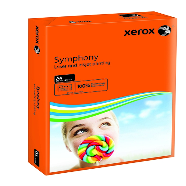 Xerox Symphony Paper A4 80g Pastel Orange [Pack of 500] alternative image 1