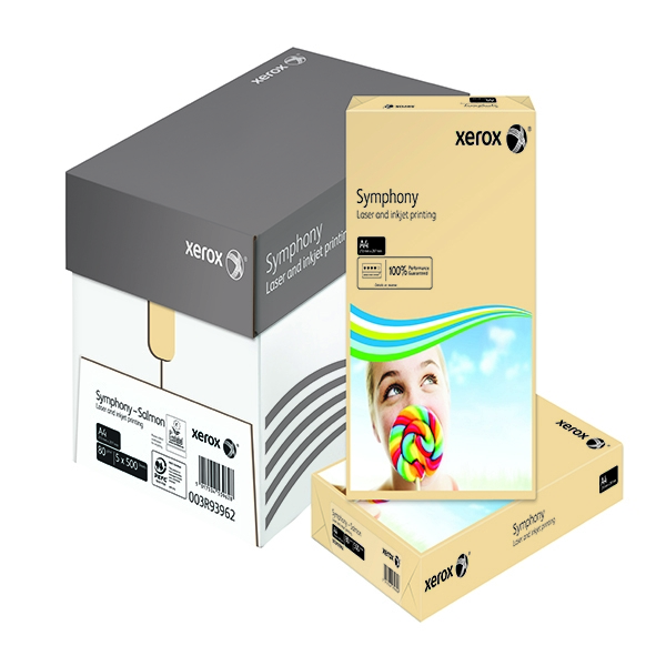 Xerox Symphony Paper A4 80g Pastel Salmon [Pack of 500]