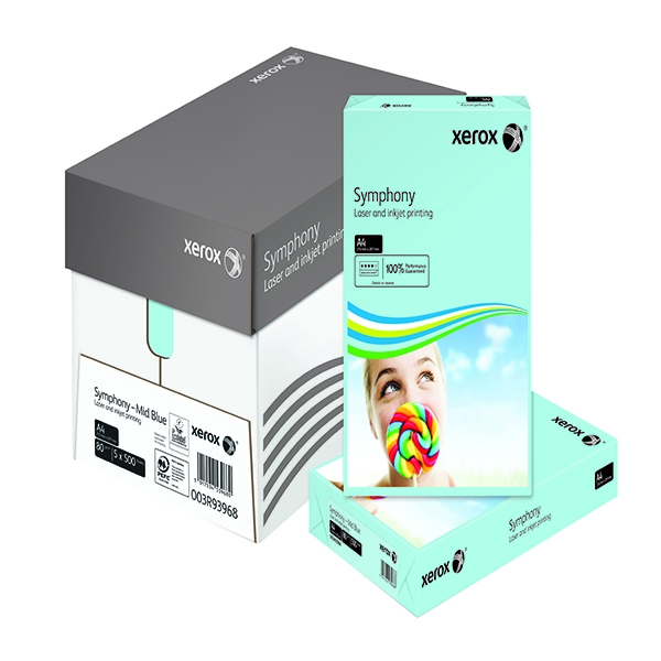 Xerox Symphony A4 80g Ream Mid Blue [Pack of 500] alternative image 1