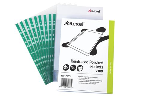 Rexel CopyKing Punched Pockets [Pack of 100] alternative image 1