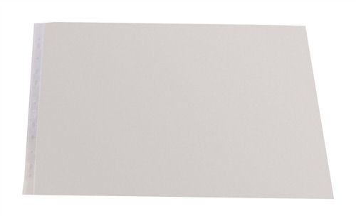 Oxford Punched Pocket Polypropylene A3 120 micron Top Opening Landscape Clear [Pack of 25] alternative image 1