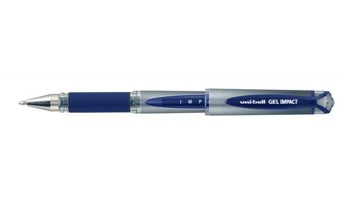 Uniball Gel Impact Rollerball Pen Blue [Pack of 12] alternative image 1