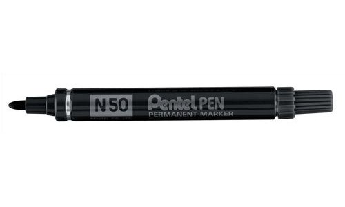 Pentel Marker Bullet Tip Black N50-A [Pack of 12] alternative image 1