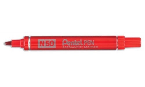 Pentel Marker Bullet Tip Red N50-B [Pack of 12] alternative image 1